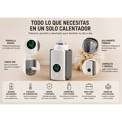 Calentador de Biberon Recargable